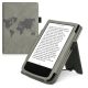 Husa pentru PocketBook Touch Lux 5 / Touch Lux 4 / Touch HD 3, Piele ecologica, Gri, kwmobile, 54817.05