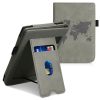 Husa pentru PocketBook Touch Lux 5 / Touch Lux 4 / Touch HD 3, Piele ecologica, Gri, kwmobile, 54817.05