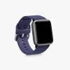 Set 2 curele pentru Willful Smartwatch/Fitnesstracker, Kwmobile, Negru/Albastru, Silicon, 56230.01