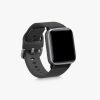 Set 2 curele pentru Willful Smartwatch/Fitnesstracker, Kwmobile, Negru/Albastru, Silicon, 56230.01