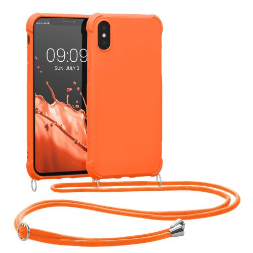 Husa Apple iPhone X / iPhone XS, Silicon, Portocaliu, 49915.150