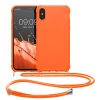 Husa Apple iPhone X / iPhone XS, Silicon, Portocaliu, 49915.150