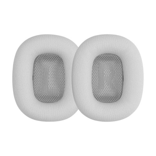 Set 2 Perne de urechi pentru casti Apple AirPods Max, Kwmobile, Gri, Piele ecologica, 55895.35