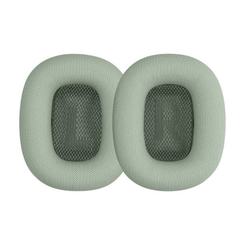 Set 2 Perne de urechi pentru casti Apple AirPods Max, Kwmobile, Verde, Piele ecologica, 55895.07