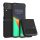 Husa Samsung Galaxy Z Flip 3, Piele ecologica, Negru, 56286.01