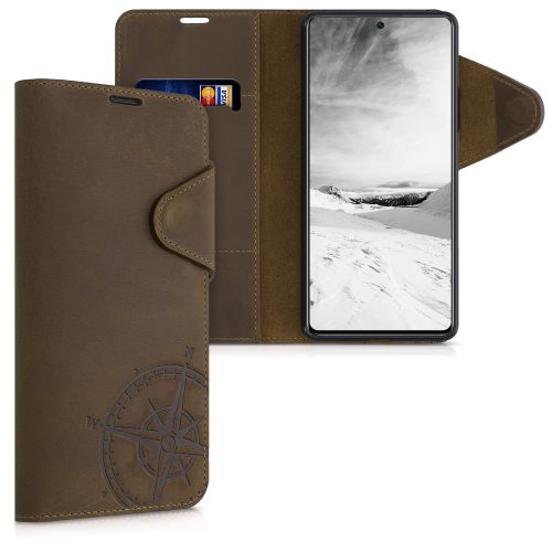 Husa Xiaomi 11T / 11T Pro, Piele naturala, Maro, 56315.01, kalibri