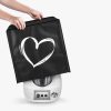 Husa de protectie pentru Thermomix TM6/TM5, Kwmobile, Negru/Alb, Plastic, 55449.03