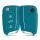 Husa Cheie Auto pentru VW / Skoda / Seat - 3 Butoane, kwmobile, Silicon, Verde, 46967.22