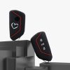 Husa Cheie Auto pentru VW / Skoda / Seat - 3 Butoane, kwmobile, Silicon, Negru, 52651.06