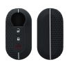 Husa Cheie Auto pentru Fiat / Lancia - 3 Butoane, kwmobile, Silicon, Negru, 56383.03