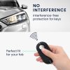 Husa Cheie Auto pentru Fiat / Lancia - 3 Butoane, kwmobile, Silicon, Negru, 56383.03