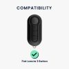 Husa Cheie Auto pentru Fiat / Lancia - 3 Butoane, kwmobile, Silicon, Negru, 56383.03