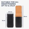Husa Universala telefon XL - 6,8 inch, Piele ecologica, Negru, 56380.4.01