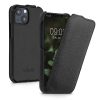 Husa Apple iPhone 13 Mini, Piele naturala, Negru, 56409.01, kalibri