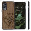 Husa OnePlus Nord 2 5G, Lemn, Maro, 56448.01