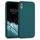 Husa Apple iPhone XR, Fibre vegetale, Albastru, 49105.57, kalibri