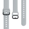 Set 2 Curele pentru Samsung Galaxy Fit (SM-R370), kwmobile, Silicon, Gri / Roz, 50233.154