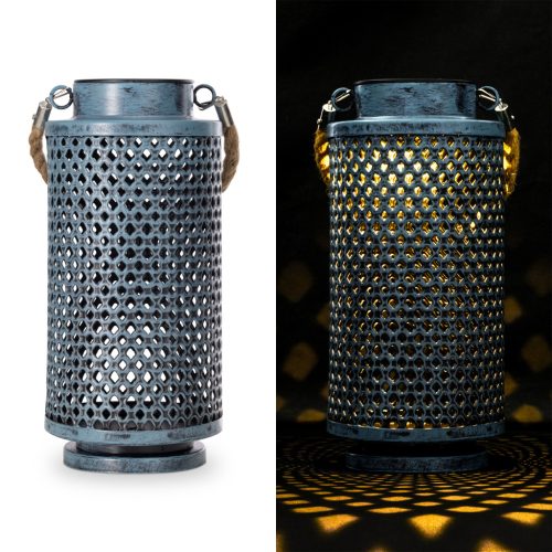 Lampa solara Navaris LED, 12x25 cm, design oriental, baterie reincarcabila, 56330.01.04