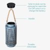 Lampa solara Navaris LED, 12x25 cm, design oriental, baterie reincarcabila, 56330.01.04
