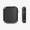 Set 2 Huse pentru Apple Watch 7 (41mm), kwmobile, Sticla securizata, Negru / Transparent, 56540.01
