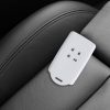 Husa Cheie Auto pentru Renault / Dacia - 4 Butoane - Keyless Go, kwmobile, Silicon, Alb / Negru, 49769.26