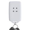 Husa Cheie Auto pentru Renault / Dacia - 4 Butoane - Keyless Go, kwmobile, Silicon, Alb / Negru, 49769.26