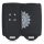 Husa Cheie Auto pentru Renault / Dacia - 4 Butoane - Keyless Go, kwmobile, Silicon, Negru, 49769.22