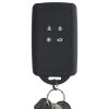 Husa Cheie Auto pentru Renault / Dacia - 4 Butoane - Keyless Go, kwmobile, Silicon, Negru, 49769.21