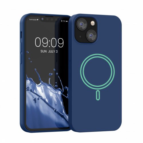 Husa Apple iPhone 13 Mini, Silicon, Albastru, 56558.116
