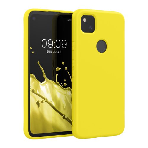 Husa Google Pixel 4a, Silicon, Galben, 52622.165