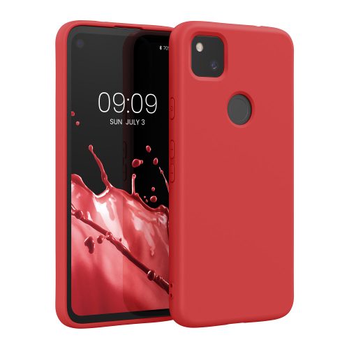 Husa Google Pixel 4a, Silicon, Rosu, 52622.208