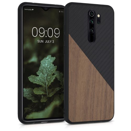 Husa Xiaomi Redmi Note 8 Pro, Lemn, Maro, 56622.01