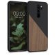 Husa Xiaomi Redmi Note 8 Pro, Lemn, Maro, 56622.01