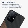 Husa Xiaomi 11T / 11T Pro, Lemn, Maro, 56624.01