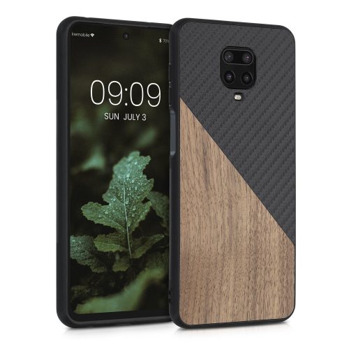 Husa Xiaomi Redmi Note 9S / Redmi Note 9 Pro / Redmi Note 9 Pro Max, Lemn, Maro, 56621.01