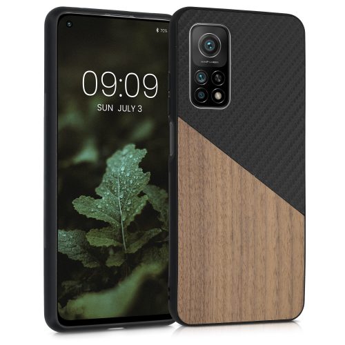 Husa Xiaomi Mi 10T / Mi 10T Pro, Lemn, Maro, 56623.01