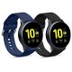 Set 2 Curele pentru Samsung Galaxy Active 2 40mm / 44mm, kwmobile, Silicon, Albastru / Negru, 56652.01