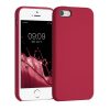 Husa Apple iPhone 5s / iPhone SE, Silicon, Rosu, 42766.229