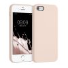 Husa Apple iPhone 5s / iPhone SE, Silicon, Crem, 42766.225