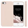 Husa Apple iPhone 5s / iPhone SE, Silicon, Crem, 42766.225