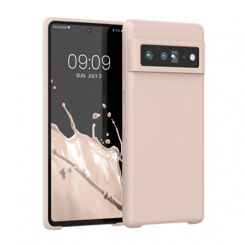Husa Google Pixel 6 Pro, Silicon, Crem, 55863.225