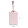 Set 2 Etichete pentru bagaje, Kwmobile, Rose Gold, Piele ecologica, 53126.03