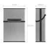 Husa pentru pachet de tigari 9 x 5.9 x 2.6 cm Pachet tigari, Kwmobile, Gri, Aluminiu, 44702.155