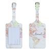 Set 2 Etichete pentru bagaje, Kwmobile, Multicolor, Piele ecologica, 53127.04