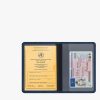 Husa pentru certificatul international de vaccinare si pasaport, Kwmobile, Albastru, Piele ecologica, 55403.05