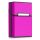Husa pentru pachet de tigari 9 x 5.9 x 2.6 cm Pachet tigari, Kwmobile, Roz, Aluminiu, 44702.08