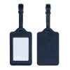 Set 2 Etichete pentru bagaje, Kwmobile, Albastru, Piele ecologica, 53126.04