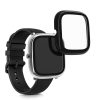 Set 2 Huse pentru Xiaomi Amazfit GTS 2 Mini, kwmobile, Sticla securizata, Negru / Transparent, 56690.03