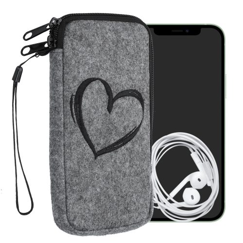 Husa Universala telefon XL - 6,8 inch, Textil, Gri, 49866.4.09