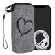 Husa Universala telefon XL - 6,8 inch, Textil, Gri, 49866.4.09